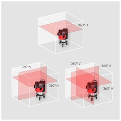 Купить Лазерный уровень DEKO LL12-HVR  3D / Народный дискаунтер ЦЕНАЛОМ