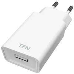 Купить Сетевое зарядное устройство TFN 1A USB White (TFN-WC1U1AWH) / Народный дискаунтер ЦЕНАЛОМ