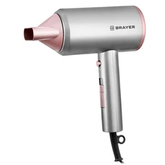 Купить Фен BRAYER BR3022, серый/розовый / Народный дискаунтер ЦЕНАЛОМ