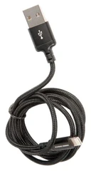 Купить Кабель More choice K12i USB-A 2.0 - Lightning, 1 м, черный / Народный дискаунтер ЦЕНАЛОМ