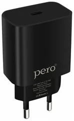 Купить Сетевое зарядное устройство PERO TC03 черный / Народный дискаунтер ЦЕНАЛОМ