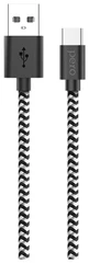 Купить Кабель PERO DC-04 USB - Type-C, 1 м, 3 A, серебристый,черный / Народный дискаунтер ЦЕНАЛОМ