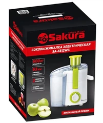 Купить Соковыжималка Sakura SA-6512WG, белый / Народный дискаунтер ЦЕНАЛОМ