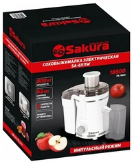 Купить Соковыжималка Sakura SA-6511W, белый / Народный дискаунтер ЦЕНАЛОМ