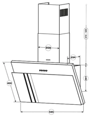 Купить Вытяжка CENTEK CT-1826-60 Beige / Народный дискаунтер ЦЕНАЛОМ