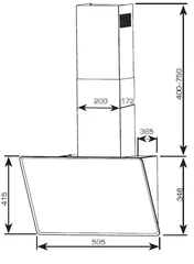 Купить Вытяжка CENTEK CT-1829-60 White / Народный дискаунтер ЦЕНАЛОМ