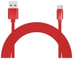 Купить Кабель JET.A JA-DC24 USB - microUSB, 2 м, 2 A, красный / Народный дискаунтер ЦЕНАЛОМ