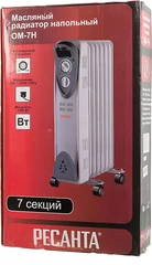 Купить Масляный радиатор Ресанта ОМ-7Н / Народный дискаунтер ЦЕНАЛОМ