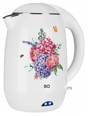 Купить Чайник BQ KT1702P белый/цветы / Народный дискаунтер ЦЕНАЛОМ