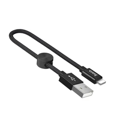 Купить Кабель hoco X35 Premium USB 2.0 Am - Lightning 8-pin, 0.25 м, черный / Народный дискаунтер ЦЕНАЛОМ