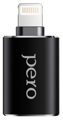 Купить Адаптер PERO AD02 OTG LIGHTNING TO USB 3.0, черный / Народный дискаунтер ЦЕНАЛОМ