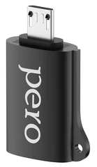 Купить Адаптер PERO AD02 OTG MICRO USB TO USB 2.0, черный / Народный дискаунтер ЦЕНАЛОМ