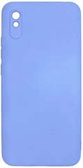 Купить Накладка PERO LIQUID SILICONE для Xiaomi Redmi 9A, голубой / Народный дискаунтер ЦЕНАЛОМ