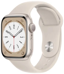 Купить Смарт-часы Apple Watch Series 8 41mm Starlight (PI) / Народный дискаунтер ЦЕНАЛОМ