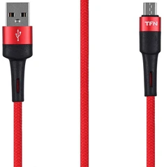 Купить Кабель TFN TFN-C-ENV-MIC1MRD USB - microUSB, 1.2 м, 2 А, красный / Народный дискаунтер ЦЕНАЛОМ