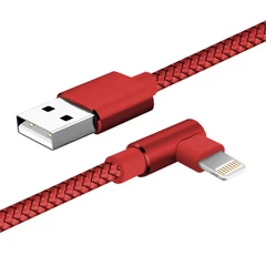 Купить Кабель JET.A JA-DC45 USB 2.0 Am - Lightning 8-pin, 2 м, красный / Народный дискаунтер ЦЕНАЛОМ