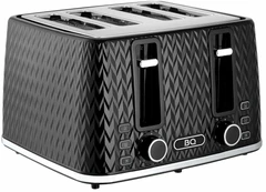 Купить Тостер BQ T1006 Crystal, черный / Народный дискаунтер ЦЕНАЛОМ