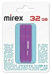 Купить USB-накопитель Mirex Line 32 ГБ, USB 2.0, фиолетовый / Народный дискаунтер ЦЕНАЛОМ