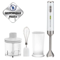 Купить Блендерный набор Polaris PHB 0746 CordLess, белый / Народный дискаунтер ЦЕНАЛОМ