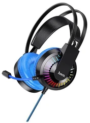 Купить Гарнитура игровая hoco W105 Joyful синий / Народный дискаунтер ЦЕНАЛОМ