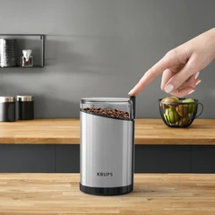 Купить Кофемолка KRUPS GX204D10, серебристый / Народный дискаунтер ЦЕНАЛОМ