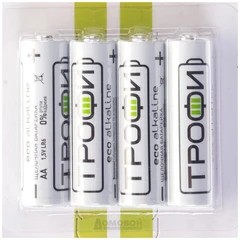 Купить Батарейка AA Трофи ECO LR6-4BL / Народный дискаунтер ЦЕНАЛОМ