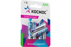 Купить Батарейка AAA Космос LR03-6BL / Народный дискаунтер ЦЕНАЛОМ