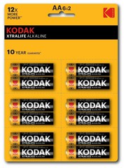 Купить Батарейка AA Kodak XTRALIFE  LR6-12BL ПОШТУЧНО / Народный дискаунтер ЦЕНАЛОМ