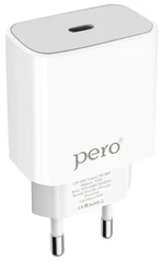 Купить Сетевое зарядное устройство PERO TC03 белый / Народный дискаунтер ЦЕНАЛОМ