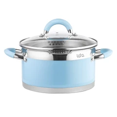 Купить Кастрюля LARA Sky Blue LR02-441, 2.4 л / Народный дискаунтер ЦЕНАЛОМ