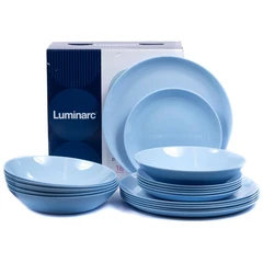 Купить Набор столовой посуды Luminarc Diwali Light Blue 18пр / Народный дискаунтер ЦЕНАЛОМ