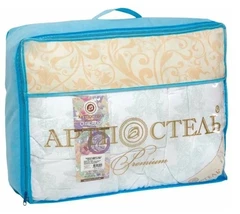 Купить Одеяло АРТПОСТЕЛЬ Лебяжий пух/велюр 1.5-спальное, 140х205 см / Народный дискаунтер ЦЕНАЛОМ