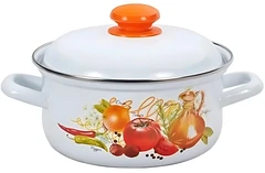 Купить Кастрюля Лысьвенские эмали Итальянская кухня, 4.5 л / Народный дискаунтер ЦЕНАЛОМ