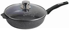 Купить Сковорода Мечта Гранит 28 см, с крышкой / Народный дискаунтер ЦЕНАЛОМ