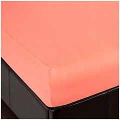 Купить Простыня на резинке АРТПОСТЕЛЬ Персик 200х200х20 см, трикотаж / Народный дискаунтер ЦЕНАЛОМ