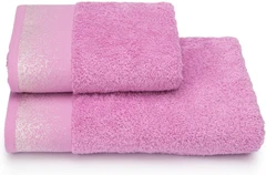 Купить Полотенце Cleanelly Via Lattea розовый 50х90 см, махра / Народный дискаунтер ЦЕНАЛОМ