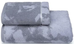 Купить Полотенце Донецкая мануфактура Le montagne серый 50х90 см, махра / Народный дискаунтер ЦЕНАЛОМ