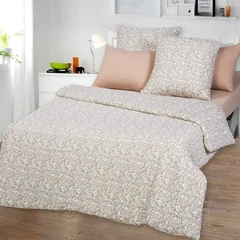 Купить Пододеяльник АРТПОСТЕЛЬ Завиток капучино 200х215 см, трикотаж / Народный дискаунтер ЦЕНАЛОМ