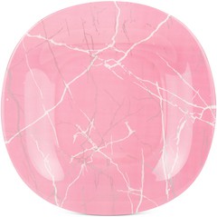 Купить Тарелка обеденная Luminarc Marble Pink Silver 27см / Народный дискаунтер ЦЕНАЛОМ