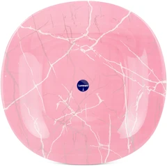 Купить Тарелка обеденная Luminarc Marble Pink Silver, 27 см / Народный дискаунтер ЦЕНАЛОМ
