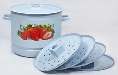 Купить Мантоварка Лысьвенские эмали Сочная клубника, 12 л / Народный дискаунтер ЦЕНАЛОМ