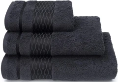 Купить Полотенце Донецкая Мануфактура REPTILE графит 100х150 см, махра / Народный дискаунтер ЦЕНАЛОМ