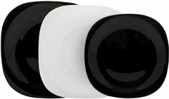 Купить Набор столовый Luminarc Carine White&Black, 18 предметов / Народный дискаунтер ЦЕНАЛОМ