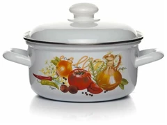 Купить Кастрюля Лысьвенские эмали Итальянская кухня, 3 л / Народный дискаунтер ЦЕНАЛОМ