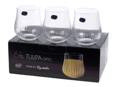 Купить Набор стаканов Crystalex TULIPA OPTIC, 0.35 л, 6 предметов / Народный дискаунтер ЦЕНАЛОМ