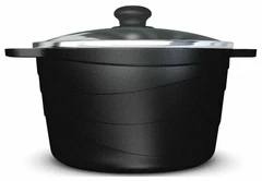 Купить Кастрюля Нева Металл Каменная Черный гранит, 5 л / Народный дискаунтер ЦЕНАЛОМ