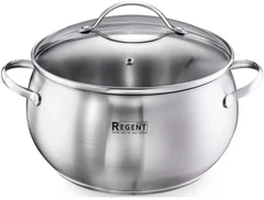 Купить Кастрюля Regent inox Linea Apple, 6.7л / Народный дискаунтер ЦЕНАЛОМ