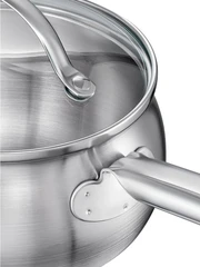 Купить Ковш Regent inox Linea Apple, 2 л, с крышкой / Народный дискаунтер ЦЕНАЛОМ