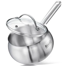 Купить Ковш Regent inox Linea Apple, 2 л, с крышкой / Народный дискаунтер ЦЕНАЛОМ