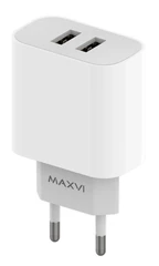 Купить Сетевое зарядное устройство Maxvi CHL-242 белый / Народный дискаунтер ЦЕНАЛОМ